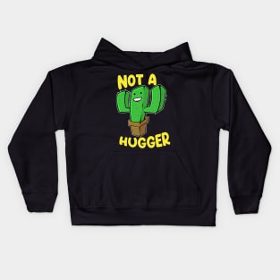 Not a Hugger Cactus - Cute Kawaii Do Not Hug Gift print Kids Hoodie